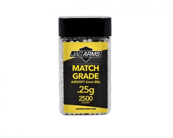 Jag Arms Match Grade .25g (2,500) Airsoft BBs