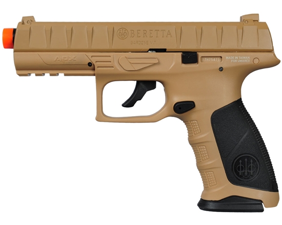 Beretta APX CO2 Airsoft Pistol Blowback Hand Gun - FDE
