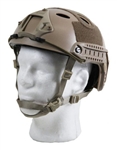 Bravo Pararescue Jumper Helmet Replica Airsoft Head Gear w/ Rail and NVG Mounts ( Tan )
