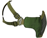 Bravo Airsoft Tactical Metal Mesh Face Mask - V3 Strike - Olive Drab