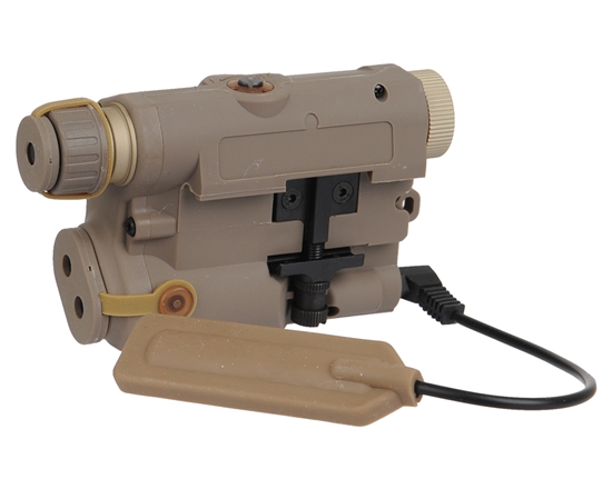 Bravo P15 Flashlight With Green Laser - FDE