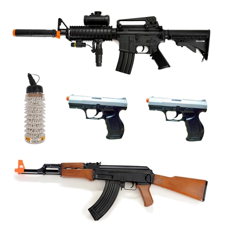 AirRattle Buddy Package - CYMA AK47 AEG, M83A2 AEG & ( 2 ) HFC Spring Pistols