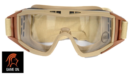 Lancer Tactical Helmet Ready Airsoft Safety Goggles ( Desert Tan )