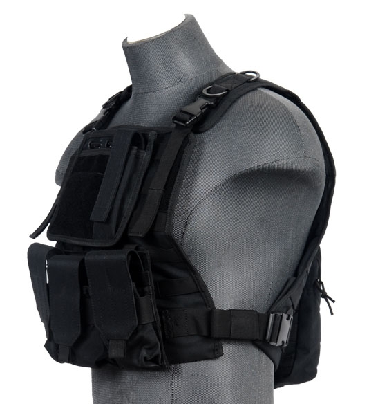 Lancer Tactical CA-301B Airsoft Molle Plate Carrier Black
