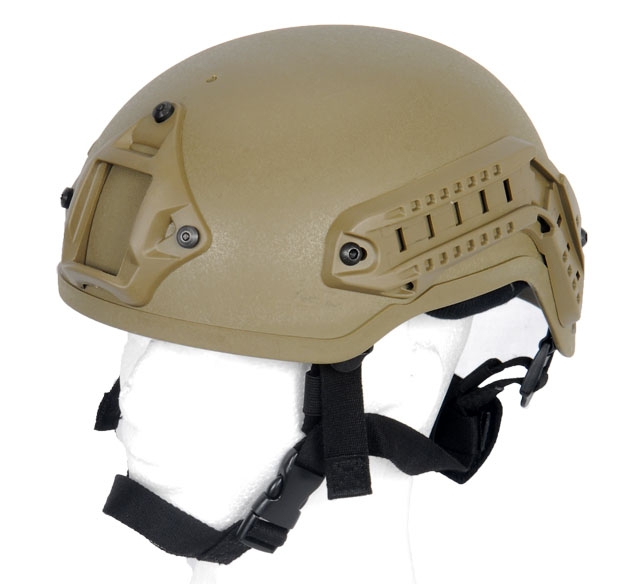 Lancer Tactical MICH 2001 NVG and Rail Mount Helmet Replica Airsoft ...
