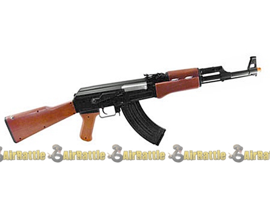 AEG AK-47 Electric Airsoft Rifle Wood Look Gun AK47 Hop Up Guns CM022