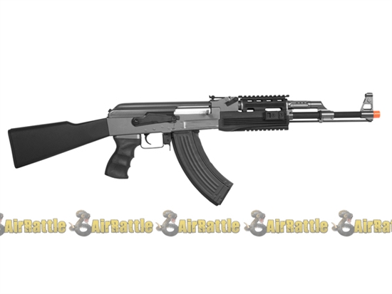 400 FPS! CM028 Black Ops Tactical AK47 Metal AEG RIS Airsoft Rifle Electric Gun AK-47