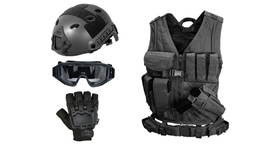 CV-002-PKG, Operator Package - Condor Tactical Crossdraw Assault Vest ( BLACK ), Package, Starter, Black, Vest, Crossdraw,