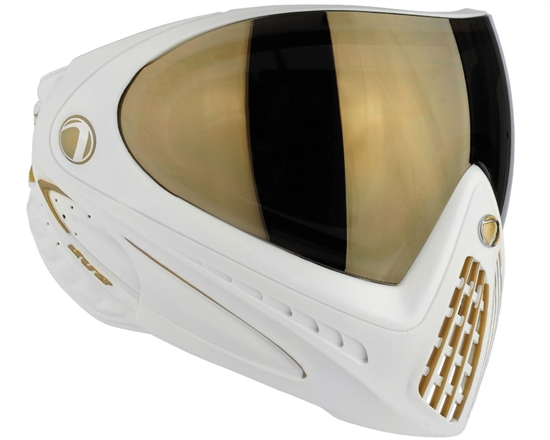 Dye Tactical i4 Thermal Full Face Mask Goggle System ( White/Gold )