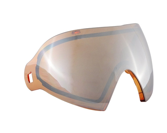 Dye Precision Dual Pane Anti-Fog Ballistic Rated Thermal Lens For i4/i5 Masks (Dyetanium Orange Silver)