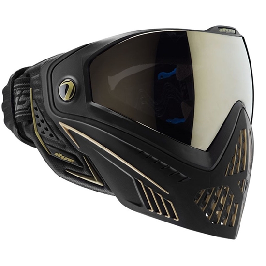 Dye Tactical i5 Thermal Full Face Mask Goggle System ( Onyx/Gold )