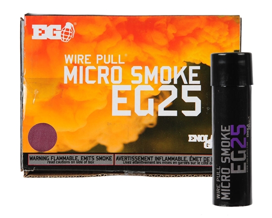 Enola Gaye Micro Smoke Grenade - EG25 Military Style - Purple Smoke