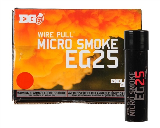 Enola Gaye Micro Smoke Grenade - EG25 Military Style - Red Smoke