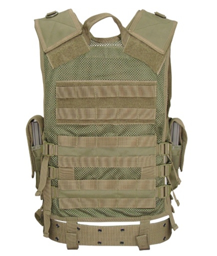 Condor Elite Tactical MOLLE Vest w/ Velcro Pouches and Belt Sizes: M/L ...