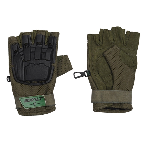 Exalt Hard Shell Tactical Airsoft Gloves - Olive