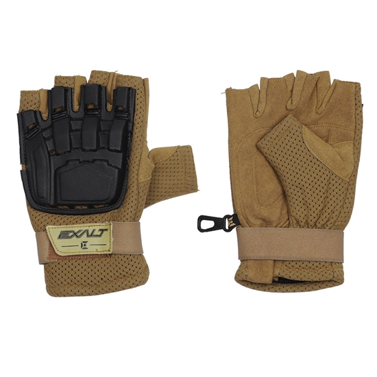 Exalt Hard Shell Tactical Airsoft Gloves - Tan