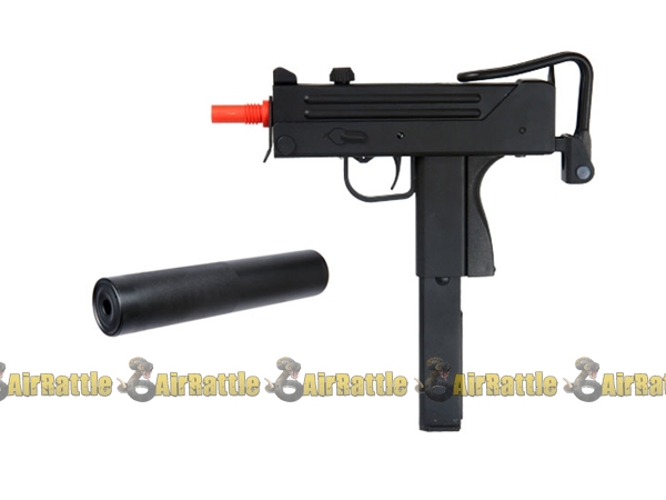 WELL Full Size SMG Semi & Full Auto Electric AEG Airsoft UZI W/Battery & Charger 
