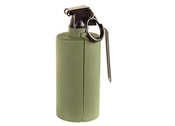 OD Green Metal Airsoft Reusable Grenade Gas Powered Explodes Out Ammo and Smoke