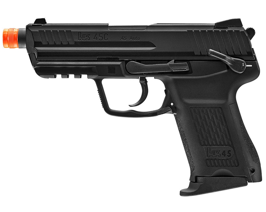 H&K HK45CT Compact Gas Airsoft Pistol Blowback Hand Gun - Black