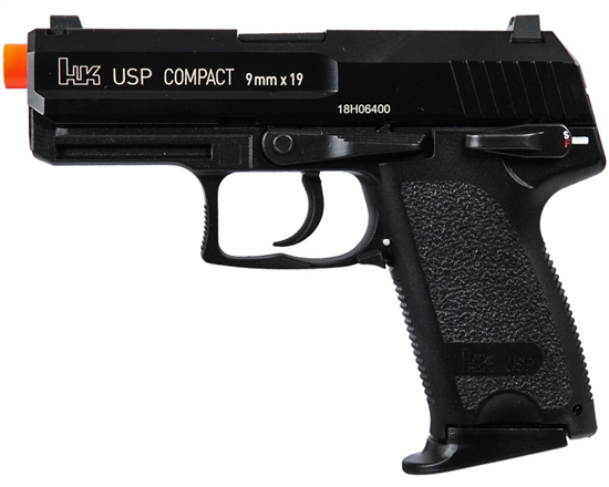H&K USP Compact Competition Gas Airsoft Pistol Blowback Hand Gun - Black