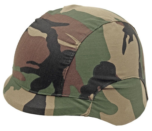 Combat Camouflage Helmet Cover ( Woodland )