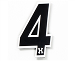 HK Army Airsoft Rubber Velcro Patch - Number 4
