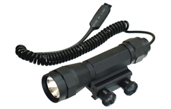 UTG Tactical Gun Xenon Lithium Flashlight, with Mounting Deck - Pressure Switch or Twist