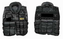SWAT Tactical Armored Protective Airsoft Safety Vest Guns Gun And Rifles Law Enforcement W/ Supplies Storage
