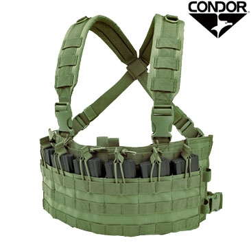 Condor Tactical Modular Rapid Assault Chest Rig w/ MOLLE Webbing ( OD Green )