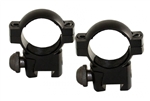 AIM Sports 1" Weaver Scope Rings 3/8" Dovetail Base - Low Profile