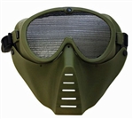 Full Face Tactical Airsoft Mask For Face And Eye Protection ( OD Green )