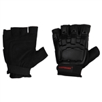 Tippmann Armored Half Finger Tactical Airsoft Gloves - Black