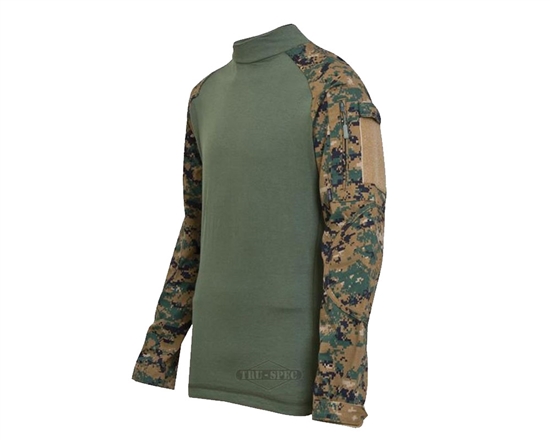 Truspec Tactical Response Uniform Combat Shirt - Woodland Digital/Olive Drab