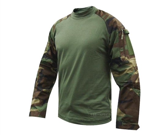 Truspec Tactical Response Uniform Combat Shirt - Woodland/Olive Drab