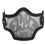 Valken Tactical 2G Wire Mesh Airsoft Face Mask - Black Skull