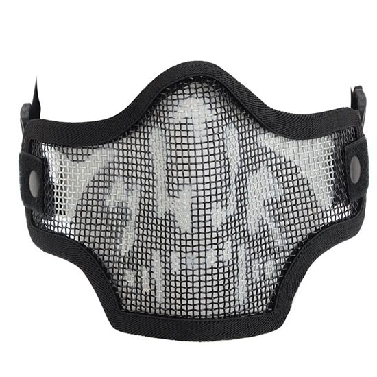 Valken Tactical 2G Wire Mesh Airsoft Face Mask - Black Skull