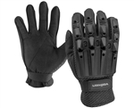 Valken Alpha Full Finger Polymer Armored Tactical Gloves - Black