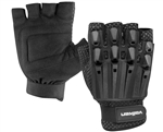 Valken Alpha Half Finger Polymer Armored Tactical Gloves - Black