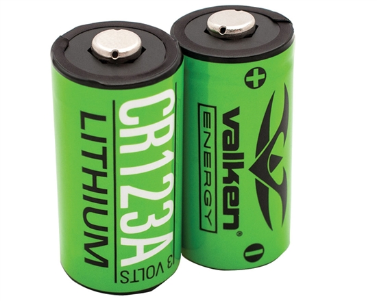 Valken 3v Lithium Battery CR123A - 2-Pack (48252)