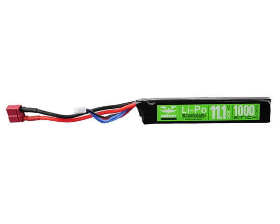Valken 11.1v 1000mAh 20C Stick LiPo Airsoft Battery - (Female Dean) (78662)