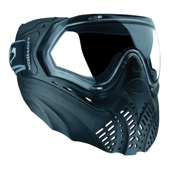 Valken Tactical Identity Full Face Airsoft Mask - Black/Black