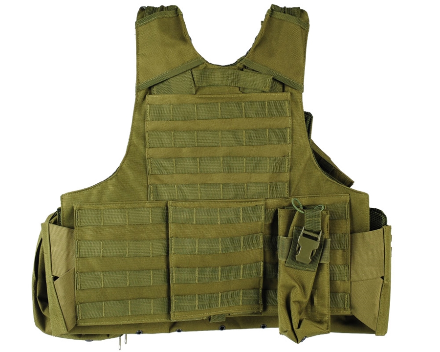 TACTICAL ARMY M.RELEASE COMPLETE MOLLE VEST SYSTEM ASSAULT ARMOUR CARRIER OLIVE 