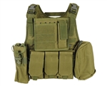 Defcon Gear 600D Commando V2 Chest Rig Airsoft Vest - Olive Drab