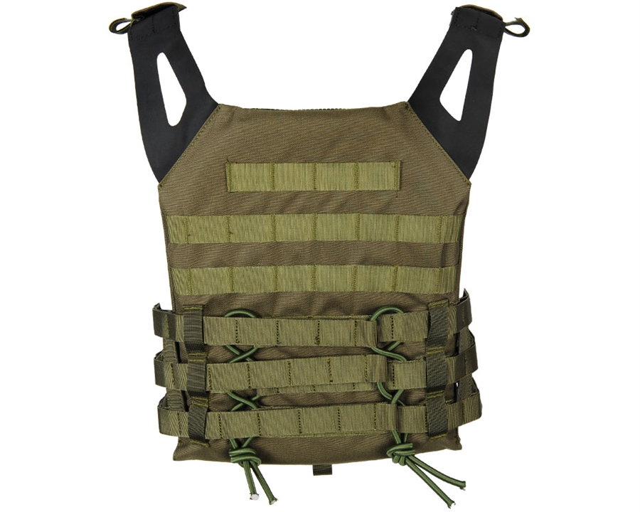 Defcon Gear Tactical Plate Carrier Airsoft Vest - Low Profile - Olive Drab