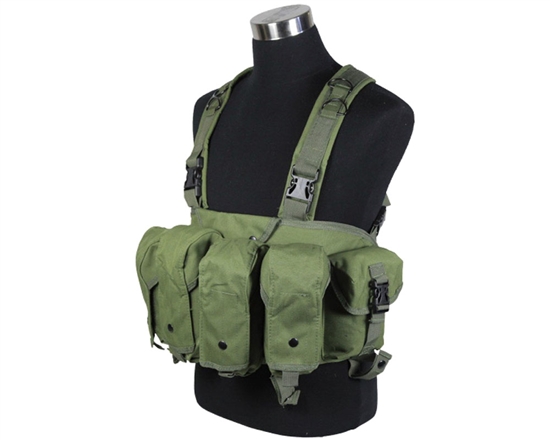 Defcon Gear 600D AK Tactical Belly Rig Airsoft Vest - OD
