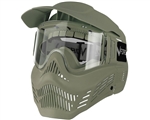 V-Force Tactical Armor Full Face Airsoft Mask - Olive