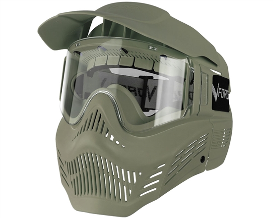V-Force Tactical Armor Full Face Airsoft Mask - Olive