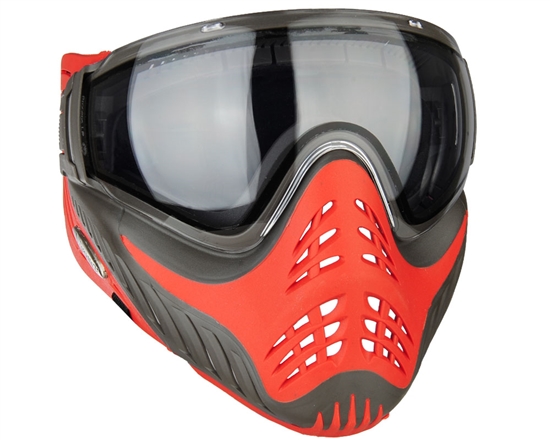 V-Force Tactical Profiler Airsoft Mask - Grey/Red (Scarlet)