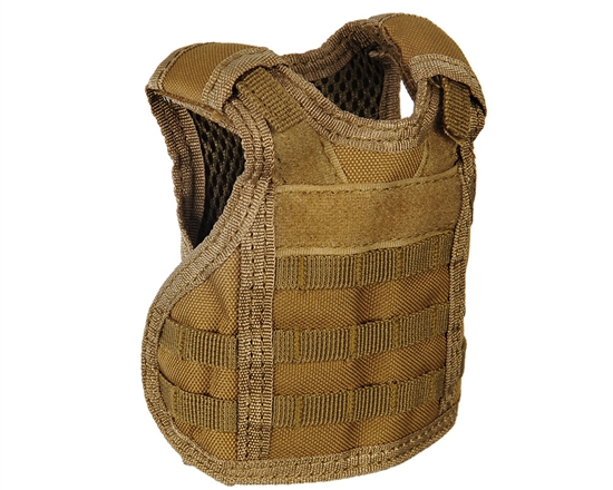 Warrior Bottle Coozie - Tactical Vest - Tan