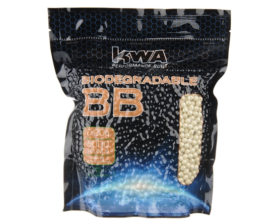 KWA Biodegradable (5,000) .20g Super Precision Airsoft BBs